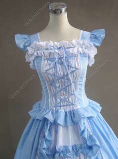 Victorian Gothic Lolita Cotton Dress Ball Gown Prom 085 M  