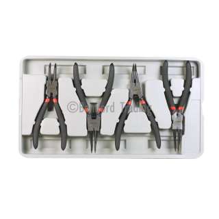Hilka Set of 4 Tool Steel Internal and External Circlip Pliers Case 