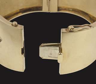 1940s Retro Diamond Brooch on a 14k Gold Cuff Bracelet  