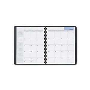  Recycled Monthly Planner, Black, 6 7/8 x 8 3/4, 2012 