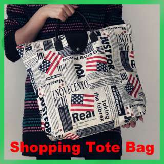 ECO Foldable National Flag Reusable Recycle Shopping Tote Waterproof 