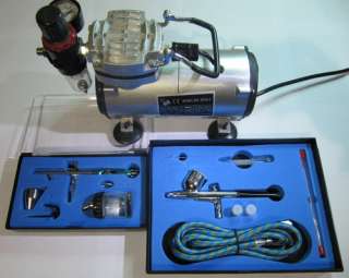 AIRBRUSH KIT + AIRBRUSH COMPRESSOR AIR BRUSH COMPRESSOR WITH 2 