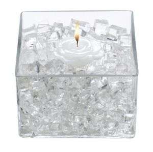 5oz pkg. WATER CRYSTAL ICE CUBES  CANDLE PLANT FLOWERS  