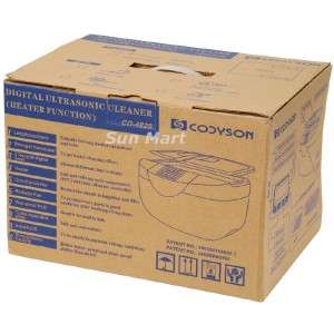 Codyson 2.5Litre PULITORE ULTRASUONI Calorifero, dentale Monete 