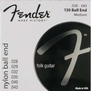  Fender Classical Guitar Clear Nylon Ball End .028   .043 