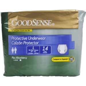  Goodsense Unisex Protective Underwear Large 14 Ct Case 