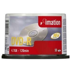  Imation 16x DVD R Media. 50PK IMATION DVD R 16X 4.7GB 