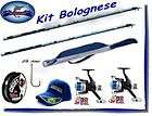 KP561 KIT BOLOGNESE 2 CANNE CARBONIO 4/5 MT 2 MULINELLI