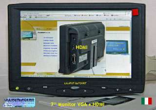 PC MONITOR LCD VGA INGRESSO HDMI PER REFLEX E VIDEOCAMERE DIGITALI 