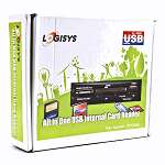 Logisys FP528BK All in One MultiFunction Internal Card Reader w 