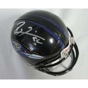  RAY LEWIS Ravens Signed/Autographed Mini Helmet JSA 