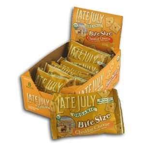 Late July   Organic Bite Size Crackers   Cheddar Cheese   1 oz. (pack 