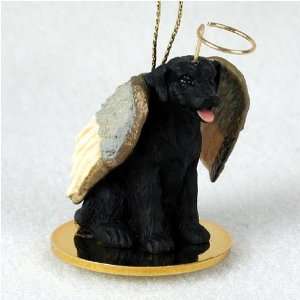    Labrador Retriever Angel Dog Ornament   Black