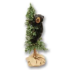    Ditz 48 Pre Lit Christmas Tree w/ Black Bear