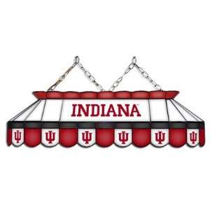   NCAA Indiana Hoosiers 40 MVP Full Size Stained Glass Pool Table Lamp