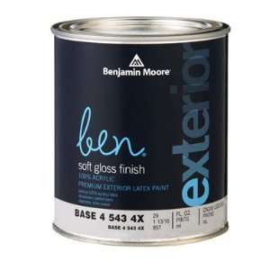 BENJAMIN MOORE PREMIUM WATERBORNE EXTERIOR LATEX PAINT [CASE OF 4] on ...