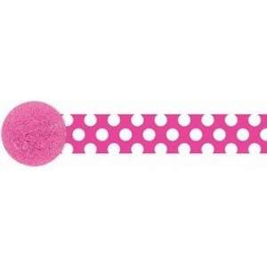 Pink & White Polka Dot Crepe Paper Party Accessory Toys 