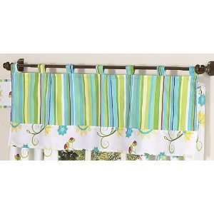  Turquoise and Lime Layla Girls Window Valance by JoJo 