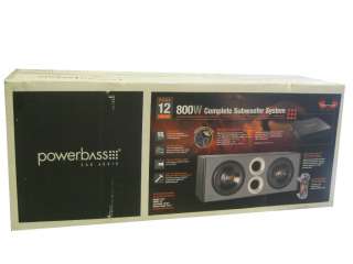 New Powerbass PS PP12 Custom Box, 2 Channel Amp, 2 Subwoofer and 1.2 