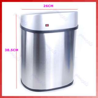 Automatic Sensor Cap opening Trash Can Waste Garbage Table Dustbin 