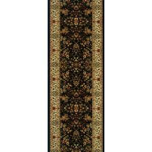   Rug Farwell Runner, Black, 2 Foot 2 Inch by 8 Foot