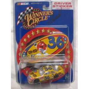 SIGNED#36 2000 Ken Schrader Winners Circle Yellow Car Driver Sticker 