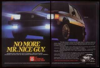 1984 COOL black Dodge Omni GLH car photo ad  