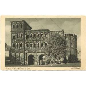 1930s Vintage Postcard Porta Nigra   Roman Gate   Trier Germany
