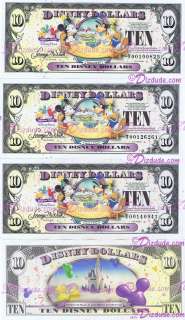   DISNEY DOLLARS $30 face value Mickey Goofy Donald dollar bill  
