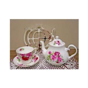  Summertime Rose Gift Tea Set   LOW INVENTORY ALERT 