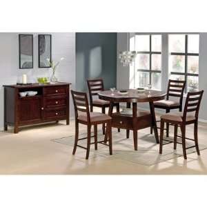   Height Dining Table Set in Multi Step Rich Cherry