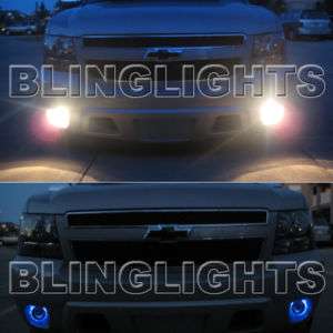 2007 2011 Chevy Avalanche White Halo Fog Lamps lights  