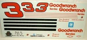 24 dec #3 GOODWRENCH SILVER DALE EARNHARDT 1995 CHEVY MONTE CARLO 