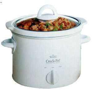 Crock Pot 50301 W 3 Quart Slow Cooker, White  Kitchen 