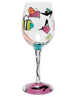 Lolita Love My Wine Shopaholic Wine Glass   White Wine Wine Glasses 