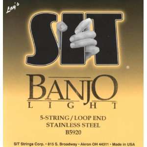  SIT 5 String Banjo Strings Light Musical Instruments