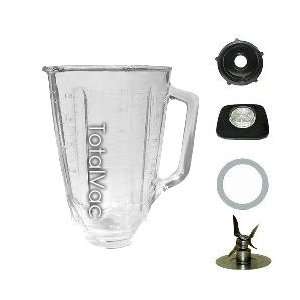 Oster Blender Glass Jar, Lid, Gasket, Cutter & Nut  