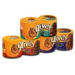  9 Lives Sliced Canned Cat Food Case Beef