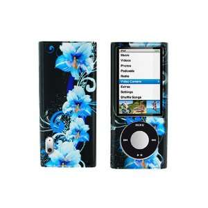  iPod Nano 5th Generation Graphic Case   Blue Flower  