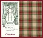  Cinnamon Country Cottage Panel Curtains 72 x 63 With Tiebacks