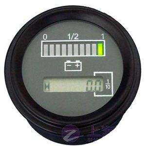 48 Volt Battery Indicator Hour Meter,Gauge  Tri color  