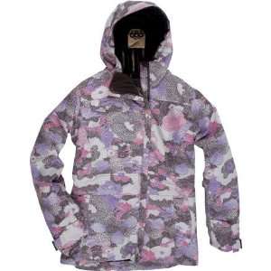  686 Acc Empire Insulated Snowboard Jacket Sky Print Womens 