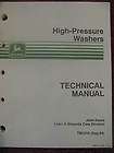 John Deere A16 A18 A22 A25 A40 High Pressure Washer Tec