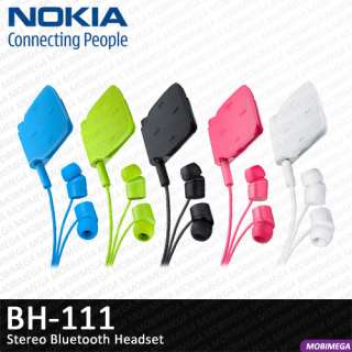 Nokia BH 111 A2DP Music Stereo Bluetooth Headset Pink  
