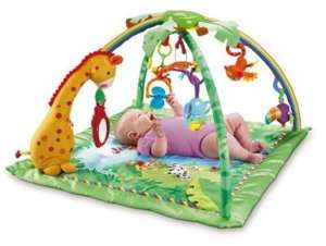 FISHER PRICE RAINFOREST MELODIES LIGHTS DELUXE GYM New  