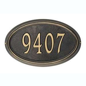  Concord Classic Oval Address Plaques Patio, Lawn & Garden