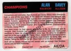 click to view image album card alan kulwicki and davey allison 