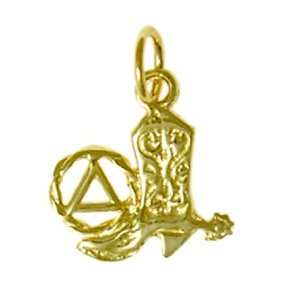 Alcoholics Anonymous Symbol Pendant #461 5, 9/16 Wide and 11/16 Tall 