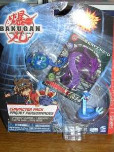New Bakugan Aquos SERPENOID Character Pack B1 Classic with card and 