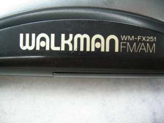 Sony WM FX251 FM/Am Radio Cassette Walkman  